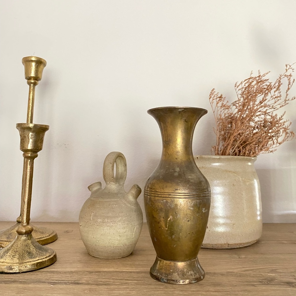 Vintage brass vase (vase only)